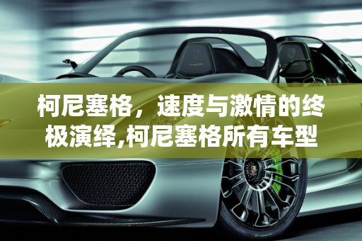 柯尼塞格，速度与激情的终极演绎,柯尼塞格所有车型