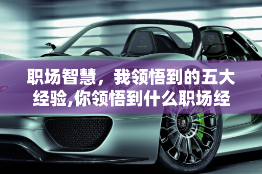 职场智慧，我领悟到的五大经验,你领悟到什么职场经验