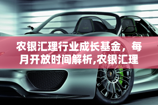 农银汇理行业成长基金，每月开放时间解析,农银汇理行业成长基金的开放时间是每月什么时候