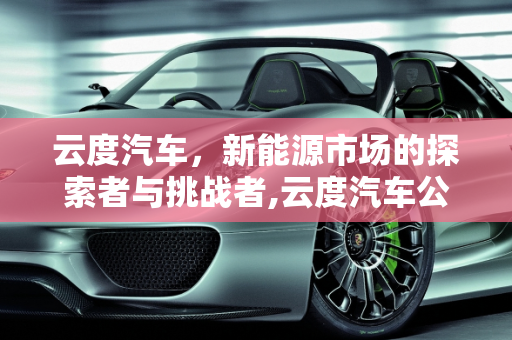 云度汽车，新能源市场的探索者与挑战者,云度汽车公司现状，云度新能源销量