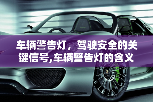 车辆警告灯，驾驶安全的关键信号,车辆警告灯的含义