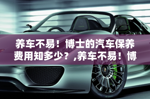 养车不易！博士的汽车保养费用知多少？,养车不易！博士的汽车保养费用知多少？