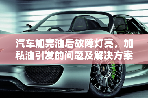 汽车加完油后故障灯亮，加私油引发的问题及解决方案,加私油故障灯亮怎么解决，汽车加完油后故障灯亮