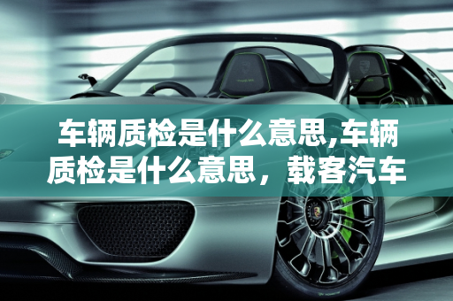 车辆质检是什么意思,车辆质检是什么意思，载客汽车保养