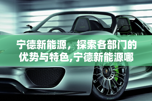 宁德新能源，探索各部门的优势与特色,宁德新能源哪个部门比较好