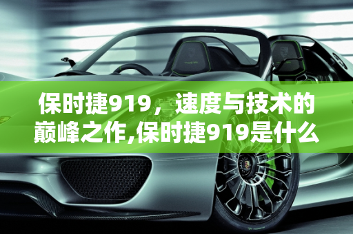 保时捷919，速度与技术的巅峰之作,保时捷919是什么类型车