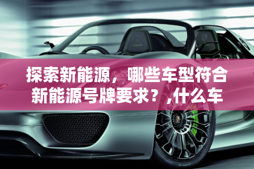 探索新能源，哪些车型符合新能源号牌要求？,什么车符合新能源号牌？